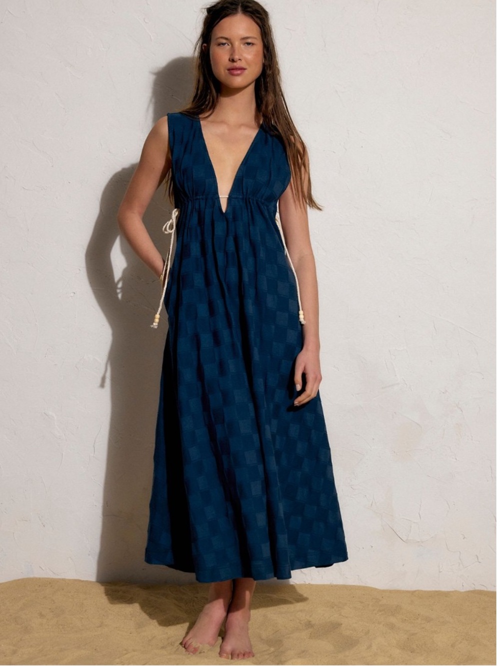 Free People Tiebreaker Midi Dress NWT S